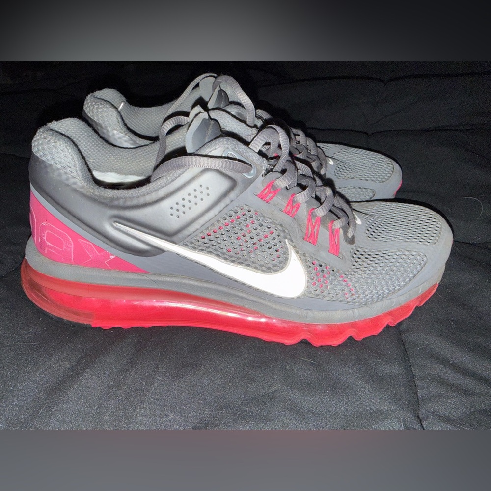 Nike Women's Gray and Pink AirMax